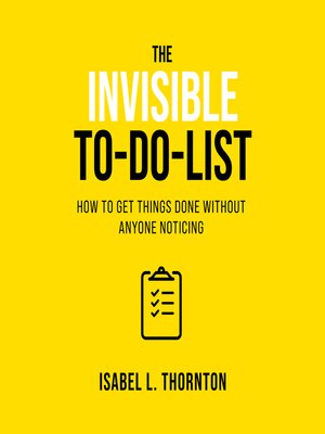 cover image of The Invisible To-Do List